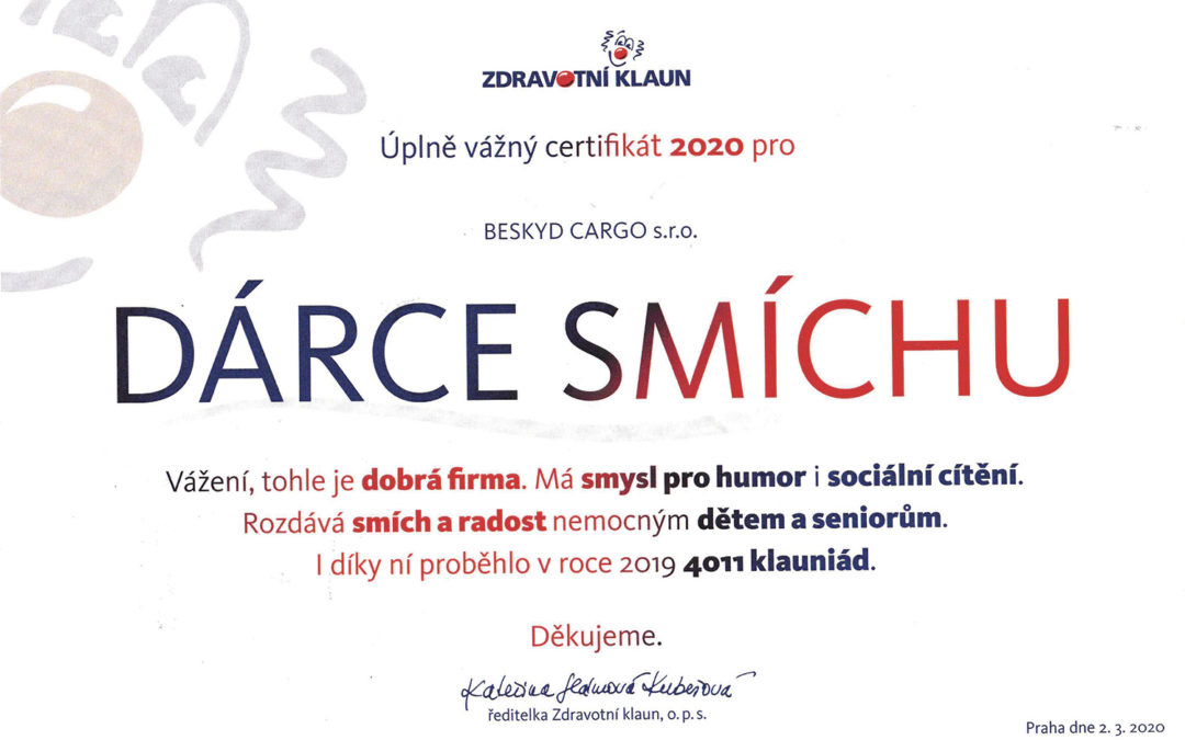 Podporujeme projekt Zdravotní klaun